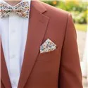 Liberty Phoebe rust Pocket Square