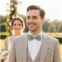 Sage green pocket square
