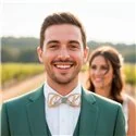Custom Wood Bow Tie: Initials