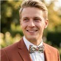 Liberty Wiltshire Lichen and Terracotta Double Medium Bow Tie