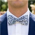 Medium Simple Blue Phoebe Liberty Bow Tie
