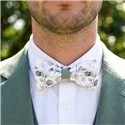Bicolor Eucalyptus Leaves and Sage Green Bow Tie