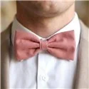 Solid Terracotta Pink Bow Tie