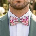 Liberty Wiltshire Summer Garden and Sage Green Double Medium Bow Tie