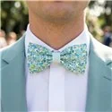 Medium Two-Tone Liberty Betsy Ann Mint and Lemon Bow Tie