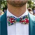 Slim Two-Tone Liberty Poppy and Daisy Duck Bow Tie