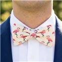Pink Flamingo Bow Tie