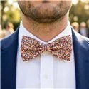 Medium Simple Bow Tie in Liberty Pepper Orange Fabric