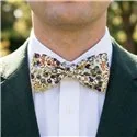 Medium Simple Bow Tie in Liberty Wiltshire Lichen Green