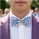 Medium Simple Bow Tie in Liberty Wiltshire Lilac Fabric