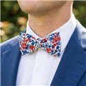 Medium Simple Bow Tie in Liberty Wiltshire Marianne Fabric