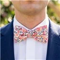 Medium Simple Bow Tie in Liberty Wiltshire Sweet Pea Pattern