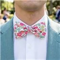 Bow Tie in Liberty Betsy Pink Gold