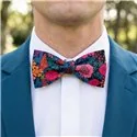 Bow Tie in Liberty Ciara Fuchsia Fabric