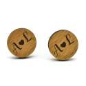 Wooden button