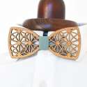 Wooden Bow Tie: Asanoha