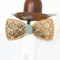 Wooden Bow Tie: Aztèque