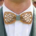 Wooden Bow Tie: Écaille