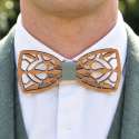 Wooden Bow Tie: Nervure