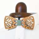 Wooden Bow Tie: Perlé