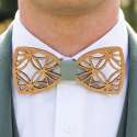 Wooden Bow Tie: Rosace