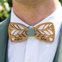 Wooden Bow Tie: Rosée