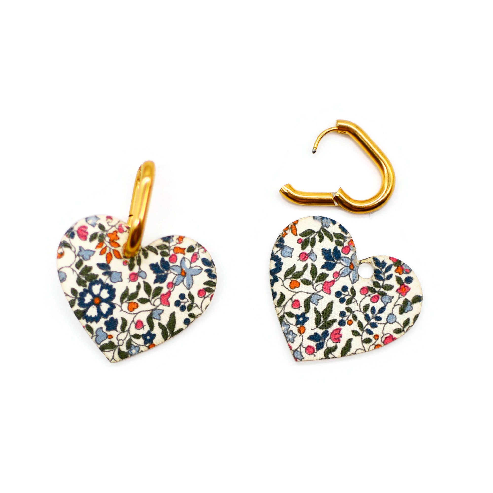 Boucles D'Oreilles Anneaux Jaunes à Pois Noirs - Dimensions 4,9 Cm, Plastique/Métal, Neuf Avec Étiquette